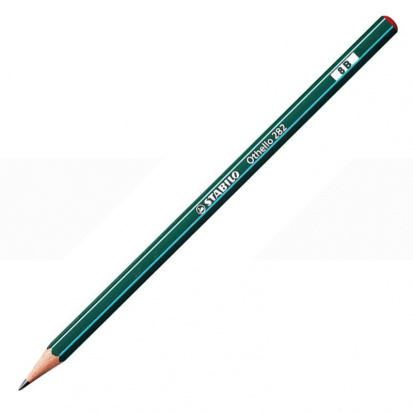 Чернографитовый карандаш "Othello", цвет корпуса зеленый, 8B sela25