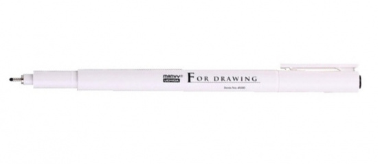 Капиллярная ручка линер, 0.1мм, темно-коричневый
