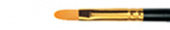 Кисть синтетика овальная длинная ручка "1337" №6 для масла, акрила, гуаши, темперы sela25