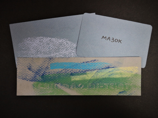 Бумага для пастели Mi-Teintes 160г/м.кв 50*65см №431, серый с разводами,10л
