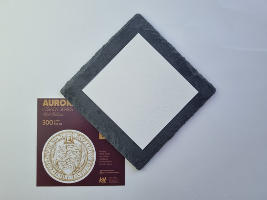 Альбом-склейка для акварели Aurora Red Ribbon Rough А4 12 л 300 г/м² 100% хлопок sela25