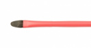 Кисть "Aqua Red round", соболь-микс овальная, обойма soft-touch, ручка короткая красная №12