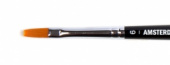 Кисть для акрила "Amsterdam 342" синтетика мягкая плоская, ручка короткая №6