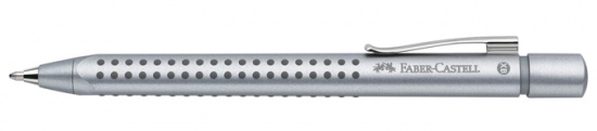 УЦЕНКА Ручка шариковая "Grip 2011" синяя, корпус серебряный 0.4мм sela