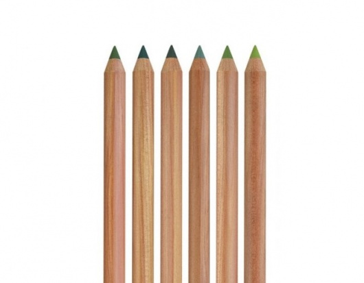 Набор пастельных карандашей Faber-Castell "Pitt" зелёные оттенки, 6шт