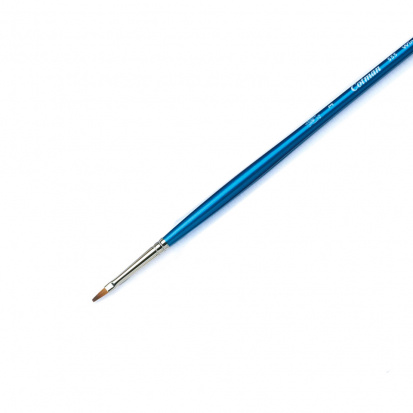 Кисть для акварели Cotman, синтетика, S555, плоская №3, длинная ручка