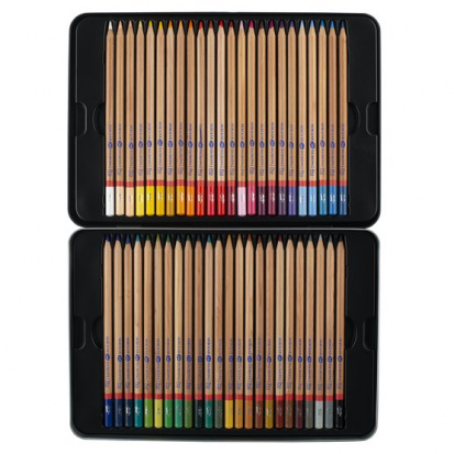 Набор цветных карандашей "Мастер класс", 48 цветов, в жестяном пенале