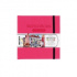 Скетчбук для акварели "Veroneze", розовый, 200 г/м, 14,5х14,5 см, 40л 