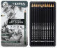 Набор графитовых карандашей "Art design", 12 шт. 6B-4H