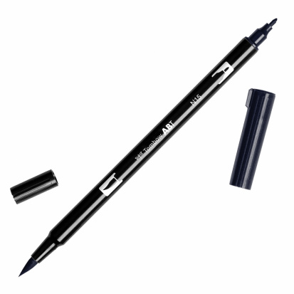 Маркер-кисть "Abt Dual Brush Pen" N15 черный