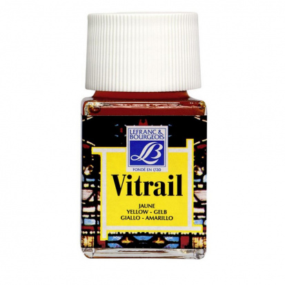 Краска "Vitrail" желтый 50мл