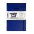 Скетчбук для акварели, 100% хлопок, синий, 300 г/м, 14,5х21 см, 20л, Grain fin \ Cold pressed