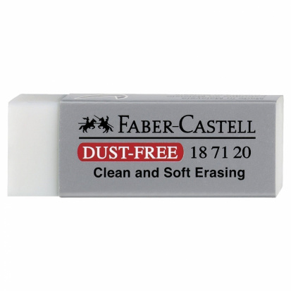 Ластик "Dust Free", прямоугольный, картонный футляр, 62*21,5*11,5мм