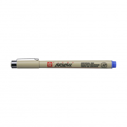 Ручка-кисть "Pigma Brush", Голубой для графики
