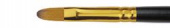 Кисть имит.колонка овальная, короткая ручка "1S35" №8 для масла, акрила, гуаши, темперы