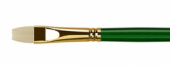 Кисть художественная "Пейзаж", щетина, плоская удлиненная, длинная ручка №7 sela25