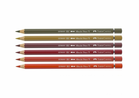 Набор акварельных карандашей Faber-Castell "Durer" осенние оттенки, 6шт