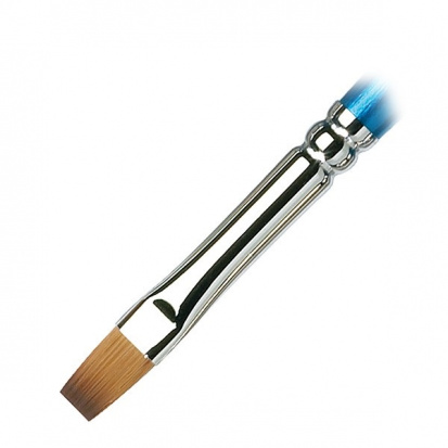 Кисть для акварели Cotman, синтетика, S555, плоская №8, длинная ручка sela