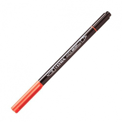 Ручка-кисть LYRA "Aqua Brush Duo", двусторонняя, Карминовый розовый