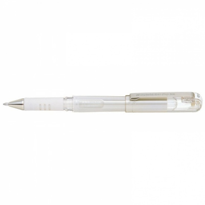 Ручка гелевая "Hybrid Gel Grip DX" белая 1.0мм