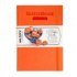 Скетчбук для акварели, 100% хлопок, оранжевый, 300 г/м, 14,5х21 см, 20л, Grain fin \ Cold pressed