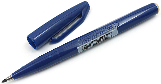 Ручка капиллярная "Sign Pen", синий 1.5 - 2.0мм