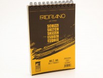 Блокнот для зарисовок "Schizzi" 90г/м2 А5 мелкозернистая темная обложка 60л спираль Блокнот для зарисовок "Schizzi" 90г/м2 А5 мелкозернистая темная обложка 60л спираль