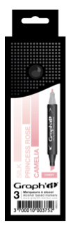 Набор маркеров "Graph IT" 3шт Candy оттенки светло-розовый