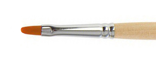 Кисть синтетика овал, длинная ручка "1232" №6, для акварели Кисть синтетика овал, длинная ручка "1232" №6, для акварели