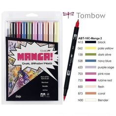 Набор маркеров "Abt" 10 Manga colors 2 "Shojo" (цвета Manga 2 ) Набор маркеров "Abt" 10 Manga colors 2 "Shojo" (цвета Manga 2 )