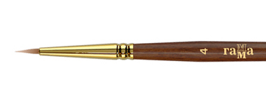 Кисть художественная "Классика", колонок, круглая, №4 Кисть художественная "Классика", колонок, круглая, №4