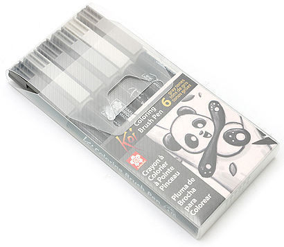 Набор маркеров акварельных KOI Brush 6шт Набор маркеров акварельных KOI Brush 6шт