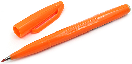 Ручка капиллярная "Sign Pen", оранжевый 1.5 - 2.0мм