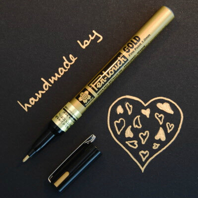 Маркер Pen-Touch Calligrapher Золотой, средний стержень 1,8мм