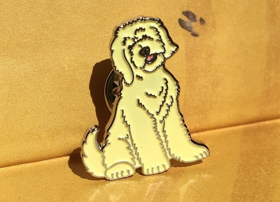 Значок эмалированный, Лабродудль sela25 Значок эмалированный, Лабродудль sela25