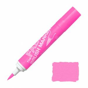 Маркер-кисть "Fabric" для светлых тканей неон-розовый №F9 Fluorescent Pink