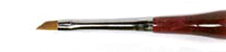 Кисть имит.колонка наклонная короткая ручка "dS63R" №3 для дизайна ногтей
