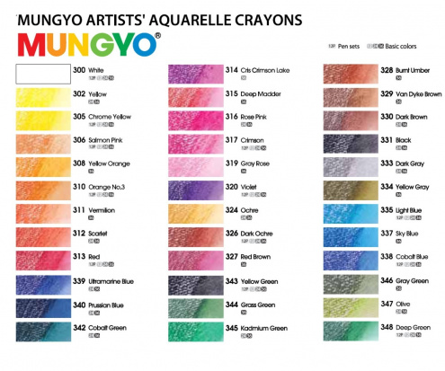 Набор акварельных мелков "Gallery", 36 цв.