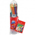 Набор цветных карандашей "Grip", 12цв., трехгран., заточен., метал. кор. в форме ракеты sela