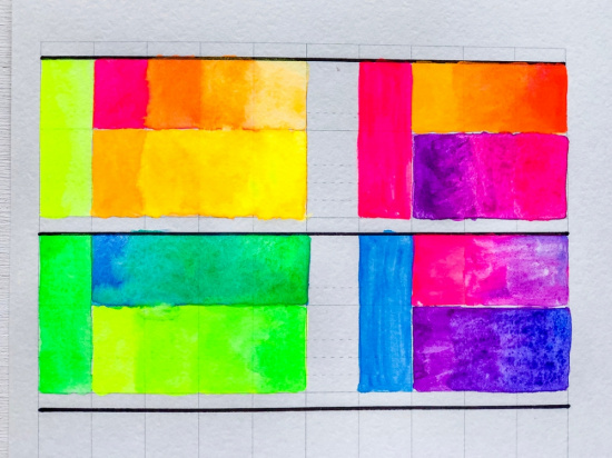 Акварель "Movemoon", мал. кювета, неоновая синяя №309 Акварель "Movemoon", мал. кювета, неоновая синяя №309