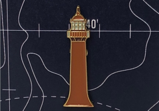 Значок эмалированный Передний Кронштадтский маяк