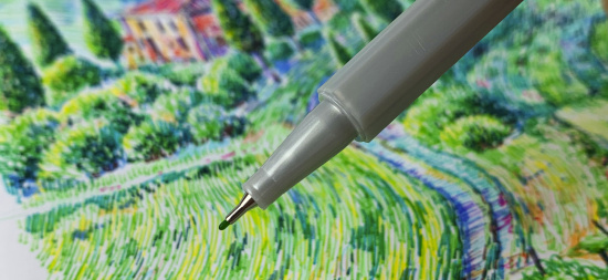 Ручка капиллярная Sketchmarker Artist fine pen цв. Синий глубокий
