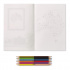 Альбом для раскрашивания "Путешественник" (20 листов, 6 двухсторонних карандашей 12 цветов)