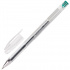 Ручка гелевая "Jet", корпус прозрачный, узел 0,5мм, линия 0,35мм, зеленая