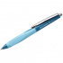 Ручка шариковая автоматическая "Haptify" синяя, 1,0мм, грип, бирюзовый корпус sela