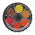 Набор акварельных красок, 12 цветов, круглая пластиковая коробка