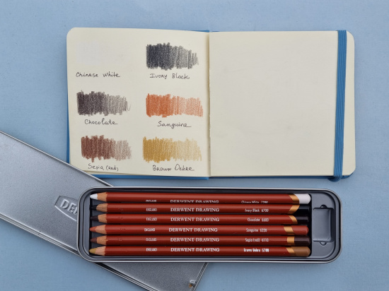 Набор цветных карандашей "Drawing" 6цв в металле