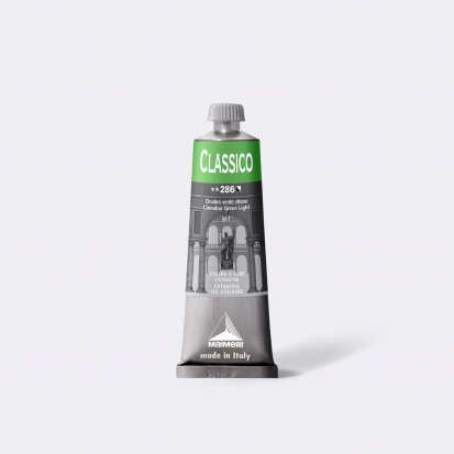 Масляная краска "Classico" киноварь зеленая светлая 60 ml sela