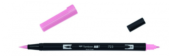 Маркер-кисть "Abt Dual Brush Pen" 723 розовый