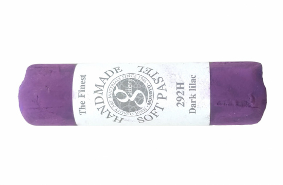 Пастель сухая мягкая круглая ручной работы №292, темно-сиреневый